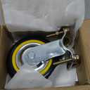 Gate Wheels for Metal Tube Gate - 6" Farm Gate Wheel for Metal Swing Gate Fence Support - 1 Pack