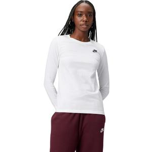 Nike Women's Sportswear Club Long-Sleeve T-Shirt, Small
