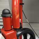 Drive Medical 10257RD-1 4 Wheel Rollator Walker With Seat, Steel Rolling Walker, Height Adjustable, 7.5" Wheels, Removable Back Support, 300 Pound Weight Capacity, Red