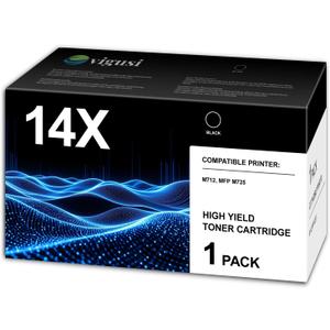 14X Black High Yield Toner Cartridge Compatible 14X CF214X Toner Replacement for HP 14X Toner Cartridge with Enterprise 700 M712n M712xh MFP M725 M725dn Printer, CF214X Toner [17,500 Pages]