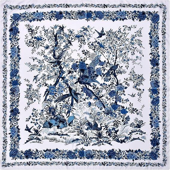 Stlvoll 53” Large Head Scarf for Women - Silk Satin Scarf for Hair Wrapping at Night Bandana Square Scarf for Sleeping