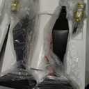 Scenekoy Sculptural Resin Table Lamp Set of 2 with USB Ports for Bedroom Living Room, 26 Black-Brown Dual Pull Chains Bedside Lamps, Nightstand Lamp for Home Room Decor (Bulbs Included)