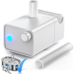 3.4Gal Dog Water Fountain for Large Dogs, 13L Stainless Steel Large Pet Fountain with Deeper & Wider Drinking Area, Automatic Dog Water Bowl Dispenser with Water Window (Pump)