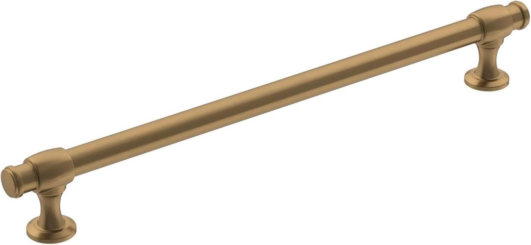 Amerock | Cabinet Pull | Champagne Bronze | 8-13/16 inch (224 mm) Center-to-Center | Winsome | 1 Pack | Drawer Pull | Cabinet Handle | Cabinet Hardware