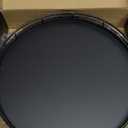 10" Oak Wood Lazy Susan Turntable Organizer, Lazy Susan for Cabinet Dining Table Pantry Kitchen Countertop Spice Bathroom Vanity Tray for Counter Dresser Sink Soap Holder Coffee Table Bar Decor Black