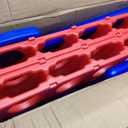 Giant 4 Row Game with Carrying Bag and Mesh Fabric .Giant 4-to-Score Game Set Suitable for Indoor and Outdoor Holiday Parties and Family Gatherings. Blue red, Large