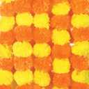 AVADOR Set of 5 Artificial Flower Garland Strings for Special Occasions | Home Puja | Home Decor | Diwali Decor | House Warmings | Indian Wedding Celebration (Lemon Yellow and Mango Yellow D 17)