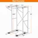 Universal Washer Dryer Stacking Rack Stand Heavy-Duty Carbon Steel, Premium Washer Dryer Stand Compatible with Most Brands and Models
