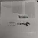 Suclain 24 Pcs Christmas Napkins and Ring Set 12 Red Cloth Napkins and 12 Holder for Fall Winter Holiday Handmade Trees and Pines(Classic)