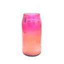 Pink Prayer Candles, 1 Pack - 6" Tall Pillar Candles for Religious, Memorial, Party Decor, Vigil and Emergency Use - Vegetable Oil Wax in Plastic Jar Container