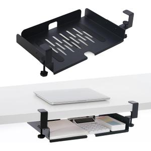 Clamp on Under Desk Shelf Drawer Storage of Workspace Organizers Desktop Storage Table Extender Standing Desk Accessories for Office Home Clamp on Under Desk Shelf Drawer Storage of Workspace Organizers Desktop Storage Table Extender Standing Desk Accessories for Office Home