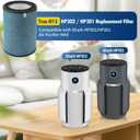 2 Pack HP301 HP302 HP305 Replacement Filter Compatible with Shark HP301,HP302 Air Purifier MAX,HP201 HP202 and HC501 HC502 Air Purifier MAX,Part #:HE3FKPET