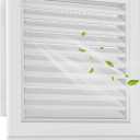 10" X 10" Aluminum Gable Vent with Screen, Effective Attic and Shed Ventilation Solution, Durable and Stylish Louvered Design for Optimal Airflow, Vent Opening: 8" X 8" (White)