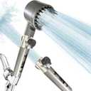 MOALZ High Pressure Filtered Shower Head with Handheld Design  Ionic Water Filter for Dry Skin & Hair Loss  Water Purifier Showerhead with Multiple Modes and Switch  Ideal for Pets and Daily Use