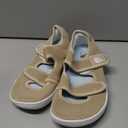 Besroad Women's Walking Shoes Wide Diabetic Shoes Adjustable Barefoot Casual Sneakers Breathable Zero Drop Arthritis Edema Sneakers Indoor Outdoor (Khaki) 8 Wide