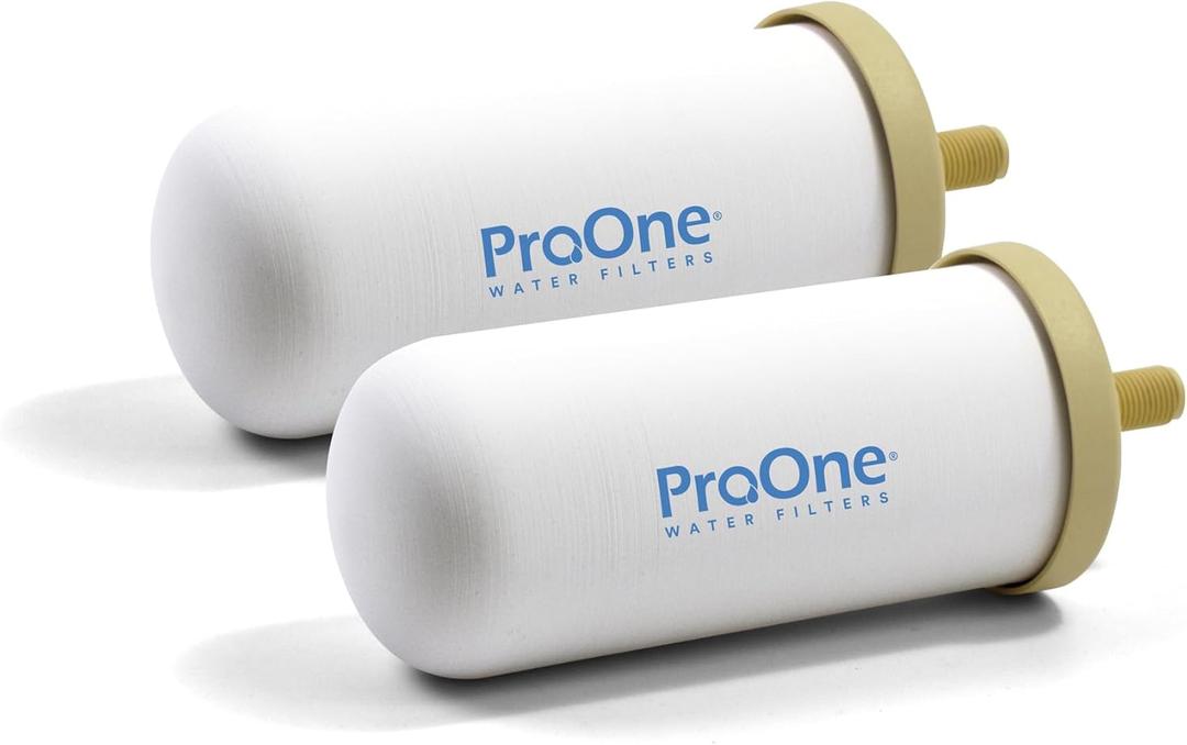 ProOne G-Series 5-Inch Gravity Water Replacement Filter, Traveler+, Big+, and Big II Replacement Water Filter for Countertop Gravity Filtration Systems, Independently Tested Proven to Reduce PFAS