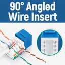 Everest easyJACK - 90 Angled Speed Termination Keystone Tool - Time Saver Network Punch Down Tool - To Be Used ONLY with Everest 90 Angled RJ45 Cat5e, Cat6a and Cat6 Keystone Jacks (B087N7QQD2)