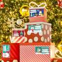 3 x OHOME 500 PCS Christmas Gift Tags - Gift Tags for Christmas Presents | Christmas Gifts for Women Men Mom - Christmas Wrapping Paper - Christmas Decorations,2.95 x 1.6 Inch (Red Green Blue)