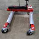 VEVOR Wheel Dolly, 1 Piece Wheel Dolly Car Skate, Heavy Duty Vehicle Positioning with Ratcheting Foot Pedal, Ratchet Type Tire Skate Tire Jack for Car Truck RV Trailer, 1500 LBS