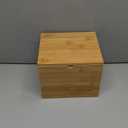 Sumnacon Disposable Face Towel Holder, Bamboo Face Towels Storage Box with Lid, Compatible with Clean Skin Cluub XL Facial Towels, Rustic Wood Makeup Container Tabletop Organizer for Bathroom Vanity