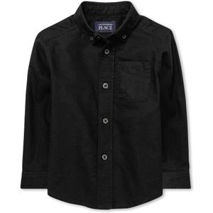 The Children's Place Baby Boys' Long Sleeve Oxford Button Down Shirt, 2T