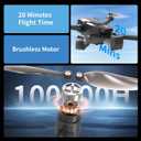 Drones with Camera for Adults 4K, GPS Drone with 4.5 LCD Screen Controller Follow Me Auto Return 5G Long Range Transmission Foldable FPV Drone for Beginners Under 249g