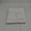 JIYUAN 100% Washed Cotton Duvet Cover Set 3 Pieces Super Queen, 1 Duvet Cover 90x98 Inches(Comforter Not Included) and 2 Pillowcases,Linen Feel Bedding Set Comfy and Breathable, Off White