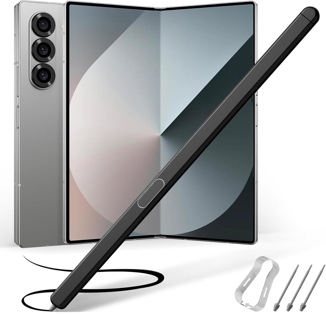 Galaxy Z Fold 5/Fold 6 S Pen,Replacement Galaxy Z Fold 5/Fold 6 Ultra Stylus Pen.4096 Pressure Level Easy Writing.Compatible Galaxy Fold 5/Fold 6 Pen(Black)
