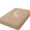 hyha Waterproof Couch Cushion Covers, Stretch Sofa Couch Seat Slipcover for Dog Washable, Non-Slip Waterproof Outdoor Cushion Covers for Patio Furniture Replacement (1 Piece for Medium, Camel)
