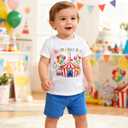 IBTOM CASTLE Baby Boys Half Birthday Outfits, 1/2 Birthday Clothes