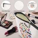 2 x Las Vegas Lovers Gift Makeup Bag Cosmetic Bag, Travel Gift Girls Trip Gifts Favors, Las Vegas Souvenir Merch Friendship Gifts for Women Girls Lovers Traveler Sister Birthday Christmas