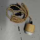Arturesthome 9.8FT- Pendant Light Cord Kit with Dimmable Switch Vintage Lamp Twisted Nylon Cord E26 E27 Lights Socket for Farmhouse Lamp Cable DIY