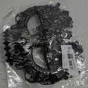 Sheliky Masquerade Mask for Women Men Mardi Gras Halloween Costume Masks Christmas Cosplay Metal Party Masque (Black)