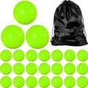 Deekin 24 PCS Pitching Machine Softballs, Dimpled Softballs, Practice Foam Sport Pitching Machine Game Ball for Indoor Outdoor Practice, 2 Dozen (Green)