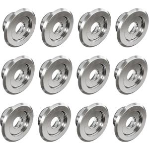 Retrofit Recessed Fire Sprinkler Escutcheon 1/2 in. IPS - Split 3 Piece in Chrome Plated - Depth Adjustment Range up to 3/4 in. for Fire Sprinkler Trim