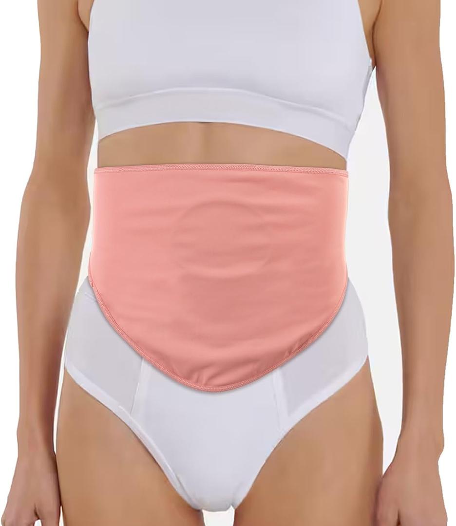 Ostomy Belt | Ostomy Bag Cover | Ostomy Wrap for Sport & Swimming | Ostomy Support Belts for Men & Women | Colostomy Bag Cover Belt | Inner Pocket to Hold Ostomy Pouch, L, Pink