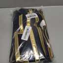 Avigers 20 x 20 Inches Black Gold Leather Striped Cushion Cases Luxury European Throw Pillow Covers Decorative Pillows for Couch Living Room Bedroom Car 50 x 50cm