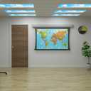 2 Pcs 1 x 4 Feet Fluorescent Covers for Ceiling Lights Magnetic Ceiling Light Cover with 8 Magnets for School Classroom Home Office Drop Lamp Decor (Cloud)