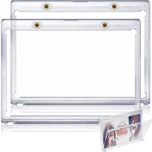 DEDC Vertical Booklet Magnetic Case Storage Magnet Card Holder Cardholder 175PT One Touch Trading Baseball Cards Protector UV Protection Display Showcase No PVC(2CT-134mm)