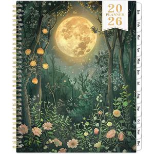 2026 Planner - Planner 2026, JAN 2026 - DEC 2026, 2026 Planner Weekly and Monthly, 2026 Calendar Planner, 9" x 11", Tabs, Spiral Binding, Back Pocket