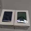 2 Boxes Leather Deck Card Boxes Large Size Fit 100 Plus Sleeved Cards Deck Game Box for Collectible Cards Deck Playing Card Box for 100 Plus Cards Compatible with MTG TCG (Vertical, Blue, Green)