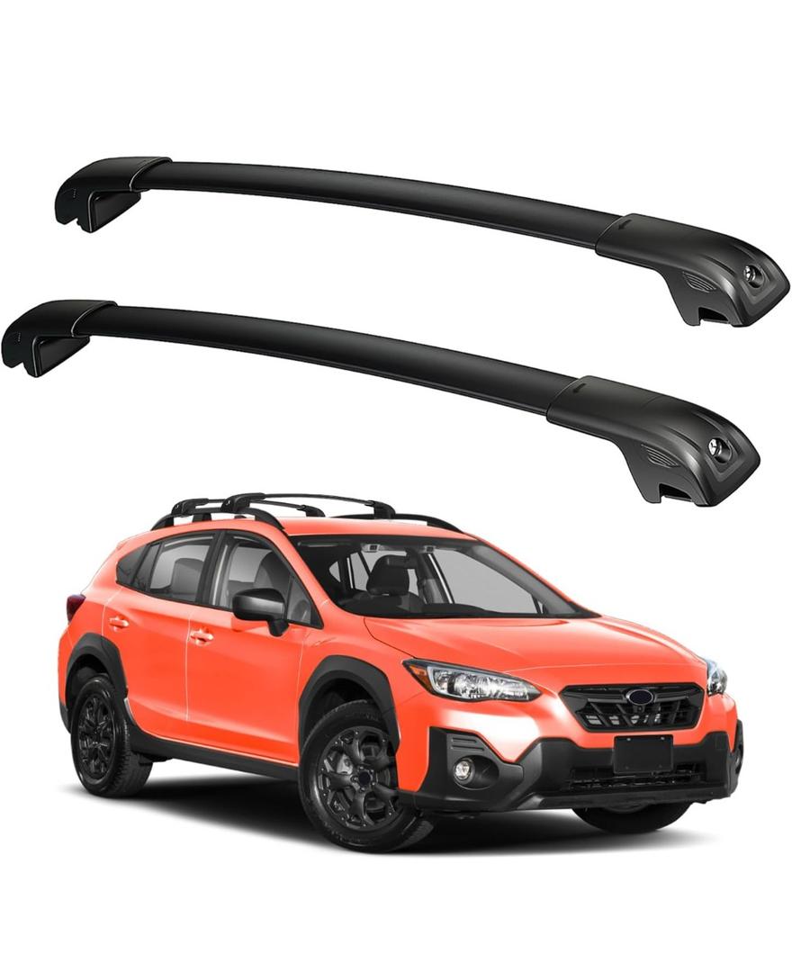 300lbs Roof Rack Cross Bars Compatible with Subaru Crosstrek 2018 2019 2020 2021 2022 2023 & Impreza 2017-2023, Aluminum Lockable Crossbars for Rooftop Cargo Carrier Luggage Kayak Canoe Bike