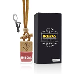 Ikeda Car Air Freshener: Hanging Car Smell Air Freshener | 10ml Hanging Car Perfume | Long Lasting Fragrance | Strong Scents Diffuser for Auto Home (Black pomegranate|Square)