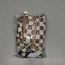 wegreeco Washable Female Dog Diapers Highly Absorbent Reusable Diapers for Dog in Heat Period Diapers, 3 Pack (Checkerboard Green, Black, Coffee, Large) (Large (15"-17" Waist))