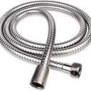 Shower Hose, 70 Inch Extra-Long Stainless Steel Handheld Shower Head Hose with Stainless Steel Insert and Nut,Brushed Nickel Finish