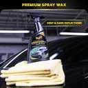 Meguiar's G7716 Gold Class Carnauba Quik Wax, Special Blend for Richness and Shine, Clear Coat Safe Meguiar's Quik Wax, Spray that Leaves Lasting Results without Residue, 16 Oz Containe