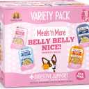 Weruva Meals 'n More Natural Wet Dog Food, Belly Belly Nice! Digestive Support Variety Pack, 3.5oz Cup (Pack of 10) (EXP 06/15/28)