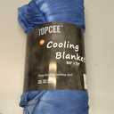 Topcee Cooling Throw Blanket for Hot Sleepers,Arc-Chill Q-Max >0.5 Cool Fiber,100% Oeko-Tex Certified Lightweight Summer Cool Blanket for Travel/Outdoor Ultra Cold Breathable,50''x70''