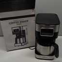 SHARDOR Programmable Coffee Maker with Thermal Carafe, Drip Coffee Machine with Timer, 8-Cup Coffee Pot with Pause & Serve, Regular & Strong Brew, Auto Shut Off, Touch-Screen, Black & Stainless Steel