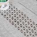 ARTABLE Rectangle Table Runner Fabric Farmhouse Gray Home Garden Table Runners with Well-Trimmed Edge for Picnics Indoor and Outdoor Dining Holiday Long Tables (Gray, 16 x 84 Inch)